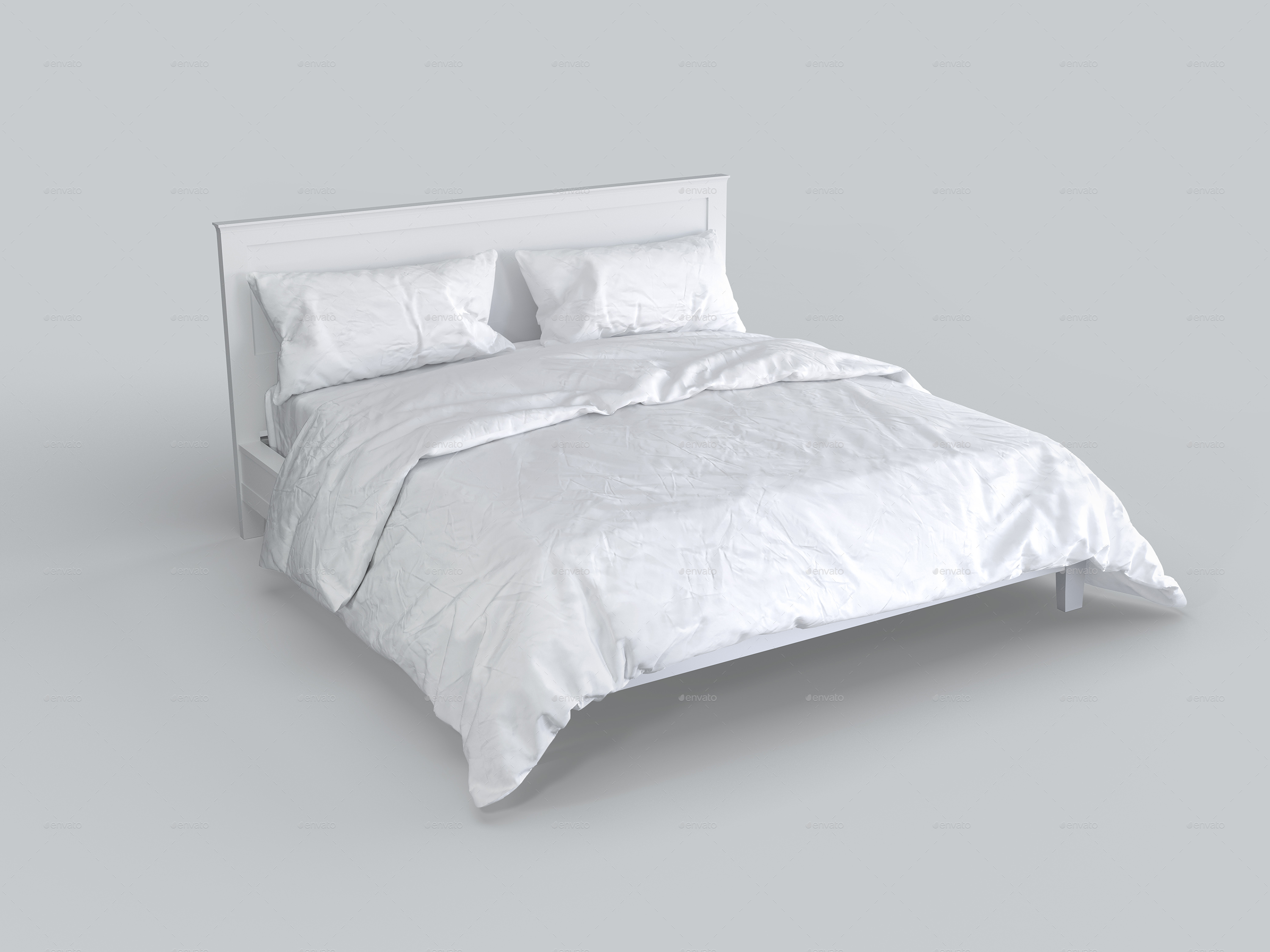 Bedroom and Bed Linen Mockup, Graphics GraphicRiver